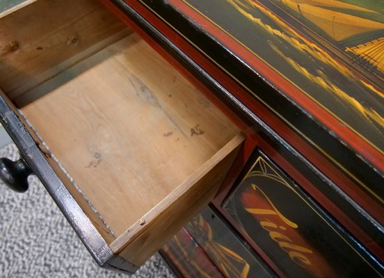 Handmade and Handpainted Chest of Drawers, 1950s-QFD-974803