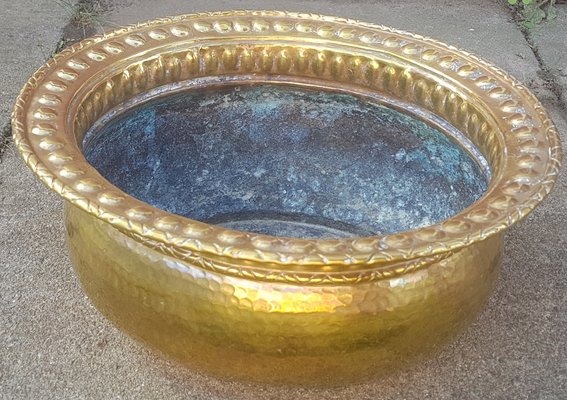 Handmade Brass Bowl by Egidio Casagrande, 1950s-QDP-1421459