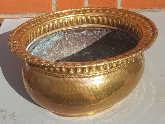 Handmade Brass Bowl by Egidio Casagrande, 1950s-QDP-1421459