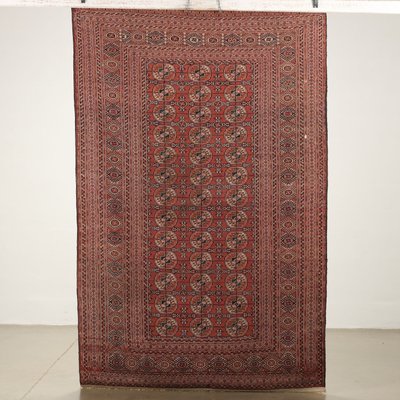 Handmade Bukhara Rug in Thin Knot Wool, Turkmenistan-VMM-1724862