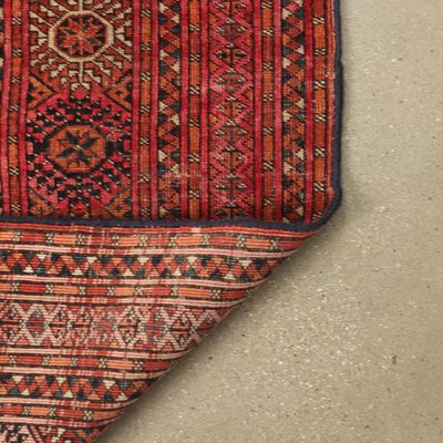 Handmade Bukhara Rug in Thin Knot Wool, Turkmenistan-VMM-1724862