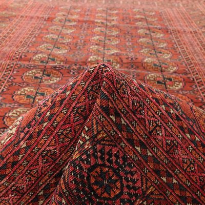 Handmade Bukhara Rug in Thin Knot Wool, Turkmenistan-VMM-1724862