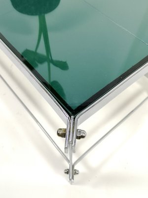 Handmade Chrome-Plated Steel Coffee Table, 1960s-UWE-906355