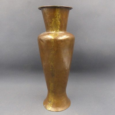 Handmade Copper Flower Vase, 1930s-WK-1066909