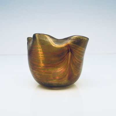 Handmade Glass Bowl by Helmut W. Hundstorfer, Austria, 1980s-GLD-1726456