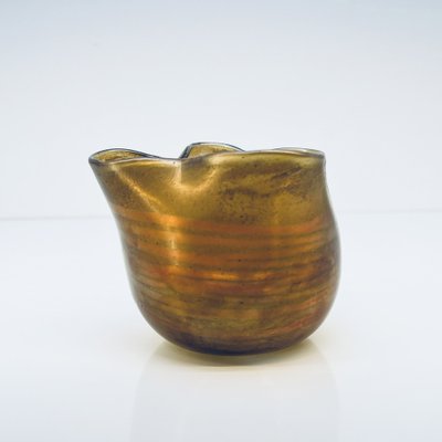 Handmade Glass Bowl by Helmut W. Hundstorfer, Austria, 1980s-GLD-1726456