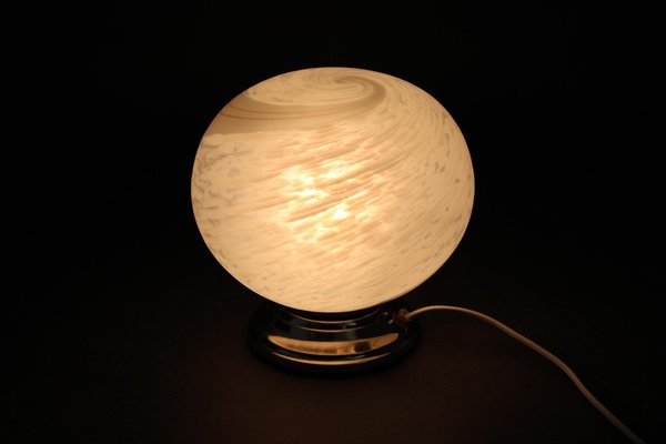 Handmade Glass Globe Table Lamp, Italy, 1970s-TZ-2018673