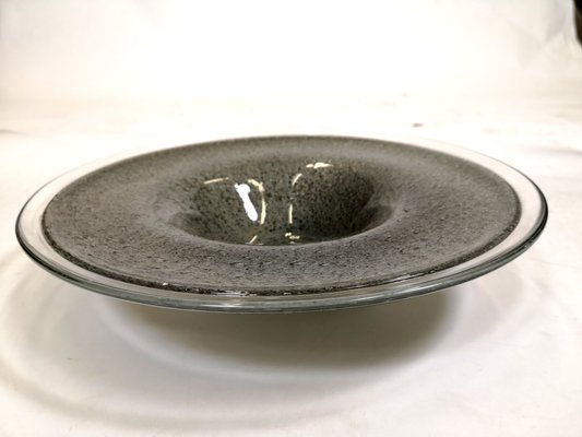 Handmade Gray Crystal Glass Bowl from WMF, 1970s-UWE-692597