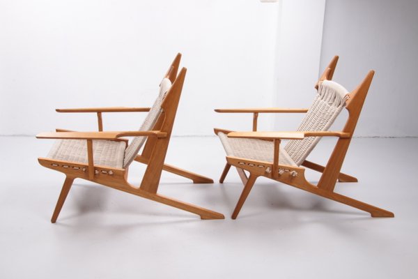 Handmade Lounge Chairs by Martin Godsk, Denmark, 1990s, Set of 2-EZZ-1377058