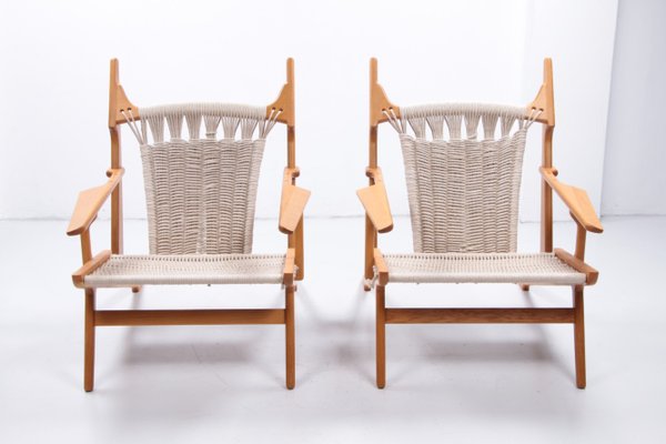 Handmade Lounge Chairs by Martin Godsk, Denmark, 1990s, Set of 2-EZZ-1377058