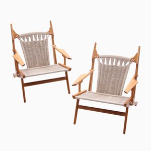 Handmade Lounge Chairs by Martin Godsk, Denmark, 1990s, Set of 2-EZZ-1377058