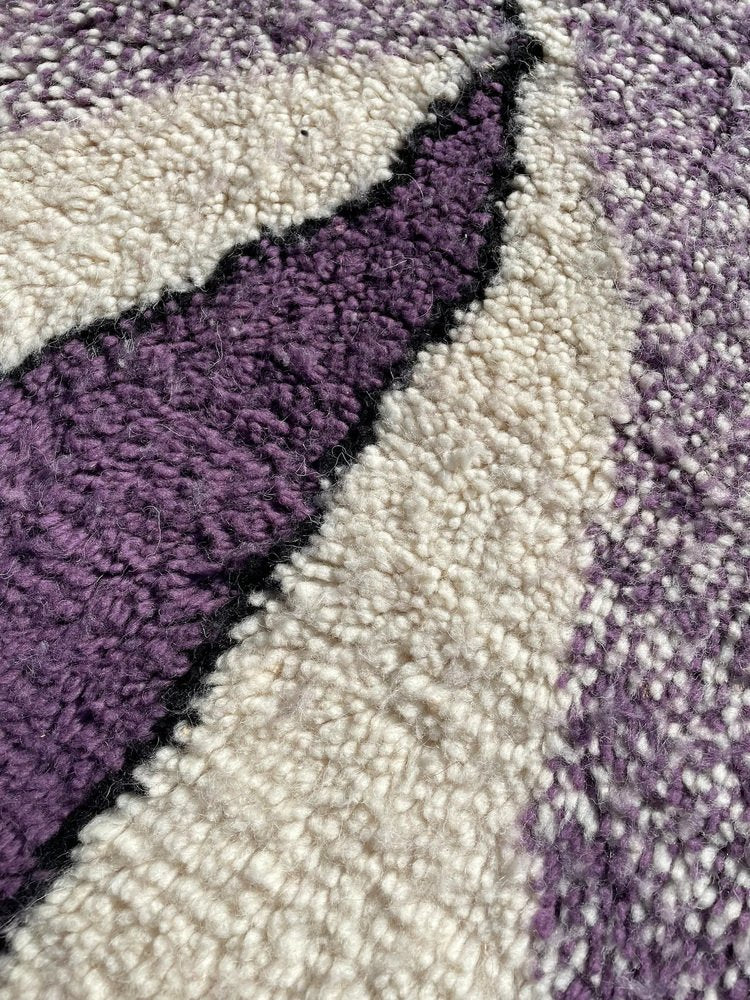 Handmade Moroccan Berber Azilal Area Purple Rug