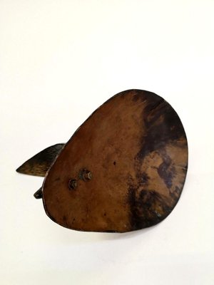 Handmade Patinated Copper Fish Sculpture, 1970s-UWE-623699