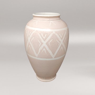 Handmade Pink Vases in Ceramic by Deruta, Italy, 1960s-QGR-1283244