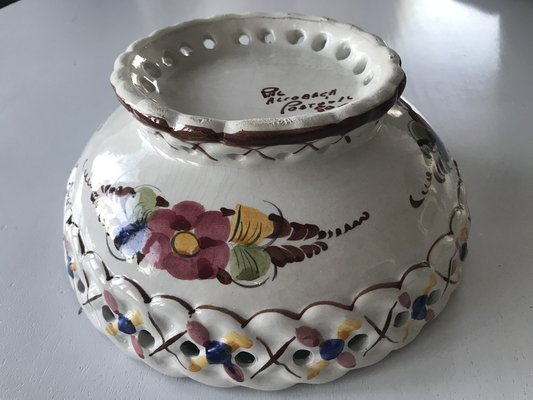 Handmade Portuguese Ceramic Bowl, 1950s-WQQ-1332291