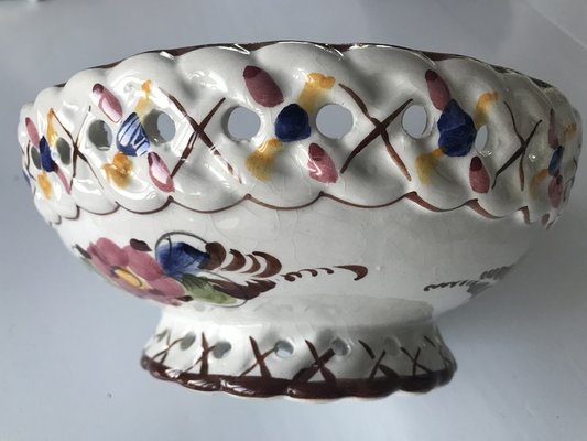 Handmade Portuguese Ceramic Bowl, 1950s-WQQ-1332291