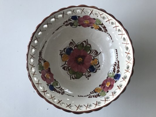 Handmade Portuguese Ceramic Bowl, 1950s-WQQ-1332291