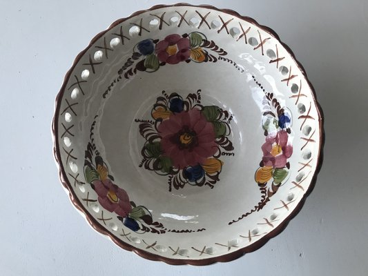 Handmade Portuguese Ceramic Bowl, 1950s-WQQ-1332291