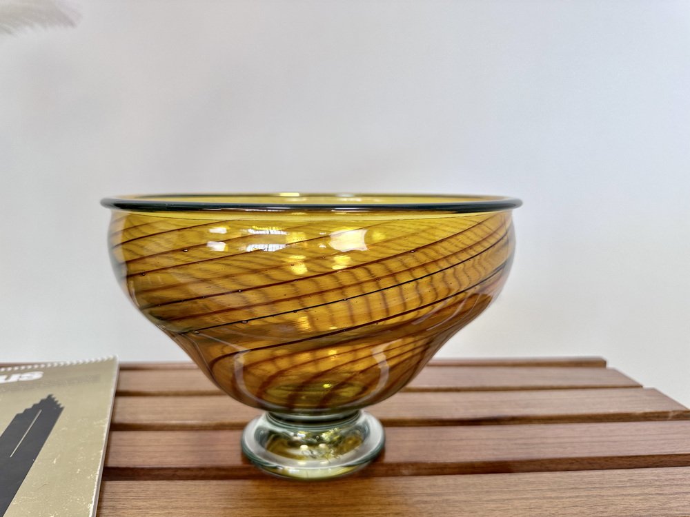 Handmade Recycled Glass Art Bowl by James Magagula for Ngwenya Glass, Eswatini, Kingdom of Swaziland