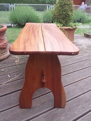 Handmade Rustic Elm Bench, 1970s-QDP-853437