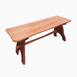 Handmade Rustic Elm Bench, 1970s-QDP-853437