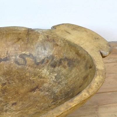 Handmade Wooden Dough Bowl, 1900s-IW-1279663