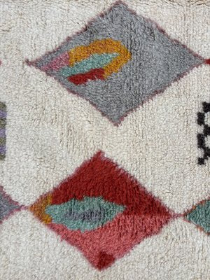 Handwoven Colorful Geometric Wool Rug-QJU-2033265