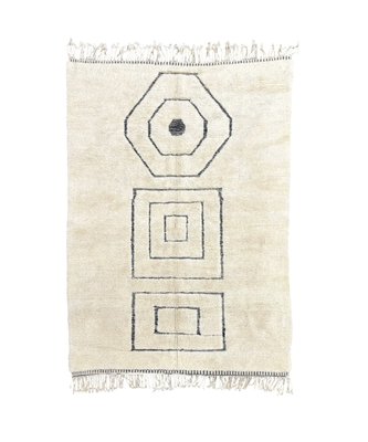 Handwoven Geometric Wool Rug-QJU-2033240