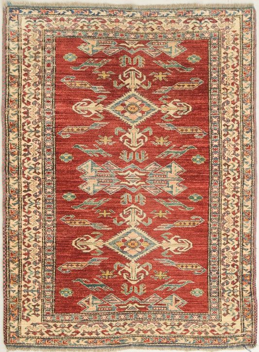 Handwoven Gooch Kazak Back Rug