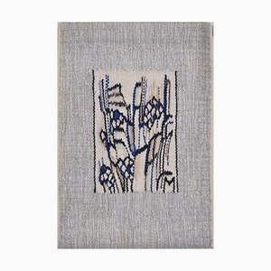 Handwoven Wall Tapestry with Abstract Graphic Expression by Mette Birckner-HPQ-1362071