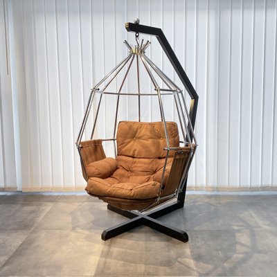 Hanging Easy Chair by Ib Arberg for Abra Möbler, 1970s-LIV-1791600