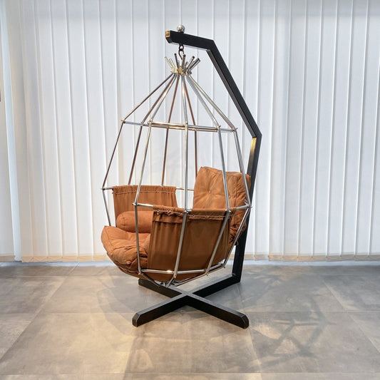 Hanging Easy Chair by Ib Arberg for Abra Möbler, 1970s