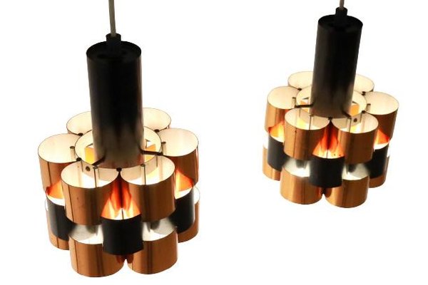 Hanging Lamp in Copper by Werner Schou for Coronell