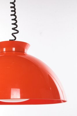 Hanging Lamp in Orange by Achille & Pier Giacomo for Kartell, 1959-EZZ-1264603