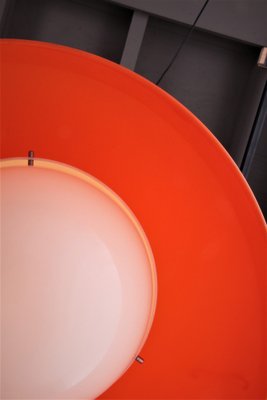 Hanging Lamp in Orange by Achille & Pier Giacomo for Kartell, 1959-EZZ-1264603