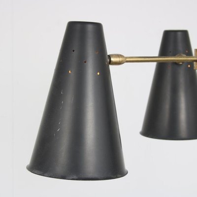 Hanging Lamp with 3 Shades, 1950s-DV-1728489