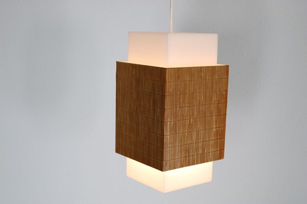 Hanging Lamps in Acrylic and Bamboo, 1960s-AA-1781245