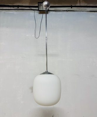 Hanging Light in Opaline Glass, 1940s-NUO-2035854