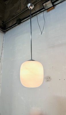 Hanging Light in Opaline Glass, 1940s-NUO-2035854