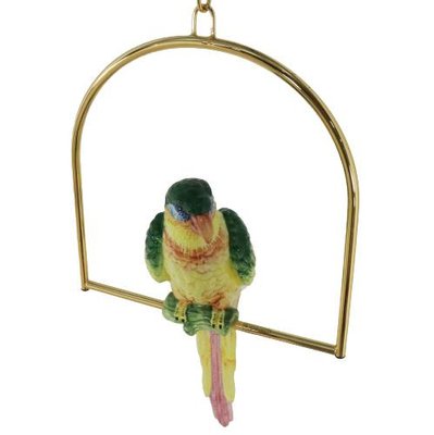 Hanging Parrot Figurine in Ceramic-FYZ-1322485