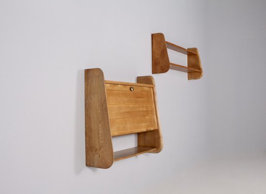 Hanging Secretary and Shelf in Elm-OWS-1079405