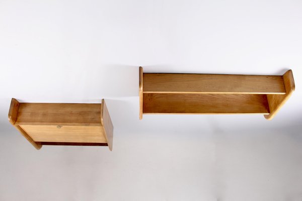 Hanging Secretary and Shelf in Elm-OWS-1079405