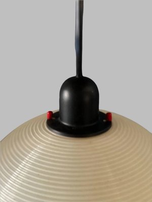 Hanging Single Pendant Lamp with Spherical Lampshade, 1960s-GYX-1286698