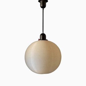 Hanging Single Pendant Lamp with Spherical Lampshade, 1960s-GYX-1286698