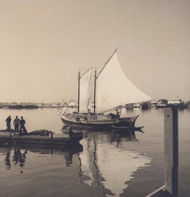 Hanna Seidel, Colombian Boat, Black and White Photograph, 1960s-DYV-1446659