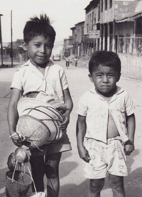 Hanna Seidel, Ecuadorian Boys, Montecristi, 1960s, Black and White Photograph-DYV-1389054