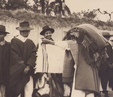 Hanna Seidel, Ecuadorian Seller, Black and White Photograph, 1960s-DYV-1397874