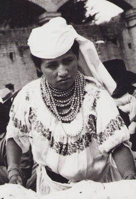 Hanna Seidel, Ecuadorian Woman at Market, 1960s, Black and White Photograph-DYV-1401408