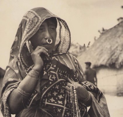 Hanna Seidel, Panaman Mother and Daughter, Black and White Photograph, 1960s-DYV-1382419