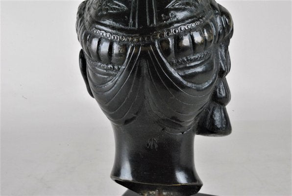 Hanoi School, Female Head, Bronze, 20th-Century-SYQ-960606